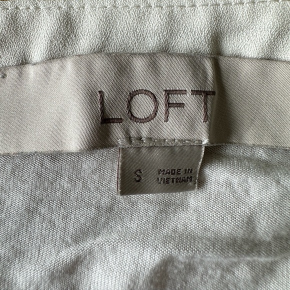 LOFT white shirt with ties. - Picture 3 of 5